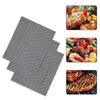 Barbecue Grilling Mat Replacement Mesh Wire Net Non-Stick Grilling Mesh Pads Outdoor Activities Cook Reusable BBQ Accessories