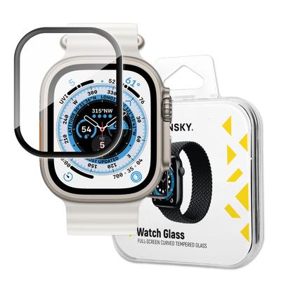 9H Tempered Glass with Full Frame for Apple Watch Ultra 49mm Screen