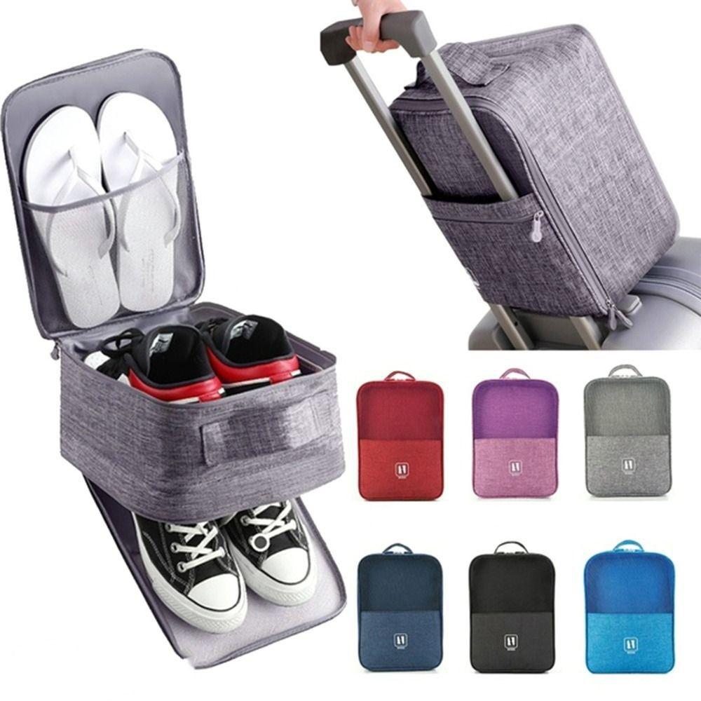 Breathable Mesh Shoes Storage Bag Double Layer Shoes Packaging Pouch  For Business Trip