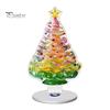 Durable Acrylic Holiday Gift Xmas Ornament, 2D Flat Tree Gingerbread Man Ornament with Christmas Desk Accessories Rotatable Base, Table Centerpiece