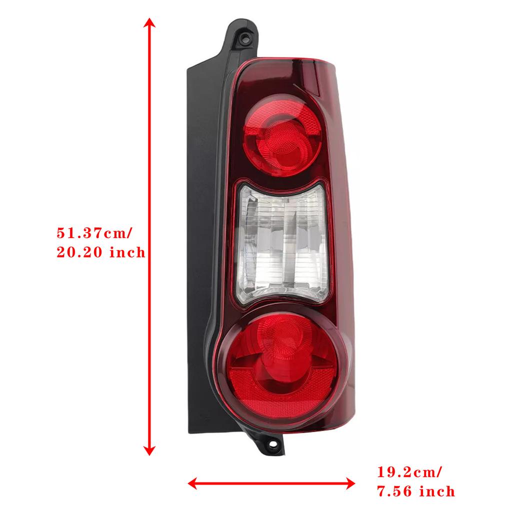 Right Side Tail Light Lens Housing 9677205480 For Peugeot Partner 2012-2019