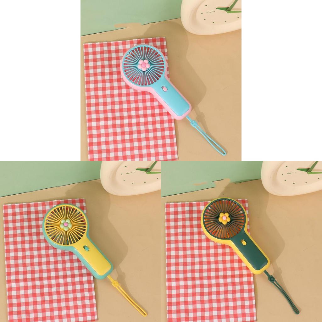 Mini Flower Portable Usb Handheld Fan With Big Wind Power For Cute Cartoon Style Custom Logo Public Invoice Manufacturer