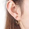 1 Pair Women Fashion Creative Copper Clip Type Safety Pin Ear Studs Earrings Jewelry