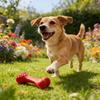 Squeaky PP Dog Chew Bone Bite-Resistant Teething Toy for Small Dogs Dog Dental Care Toy for Dental Health And Anxiety Relief