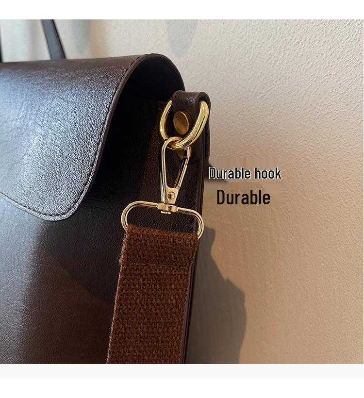 Women's Vintage Genuine Leather Shoulder Tote – Lightweight, Versatile Daily Commute Bag