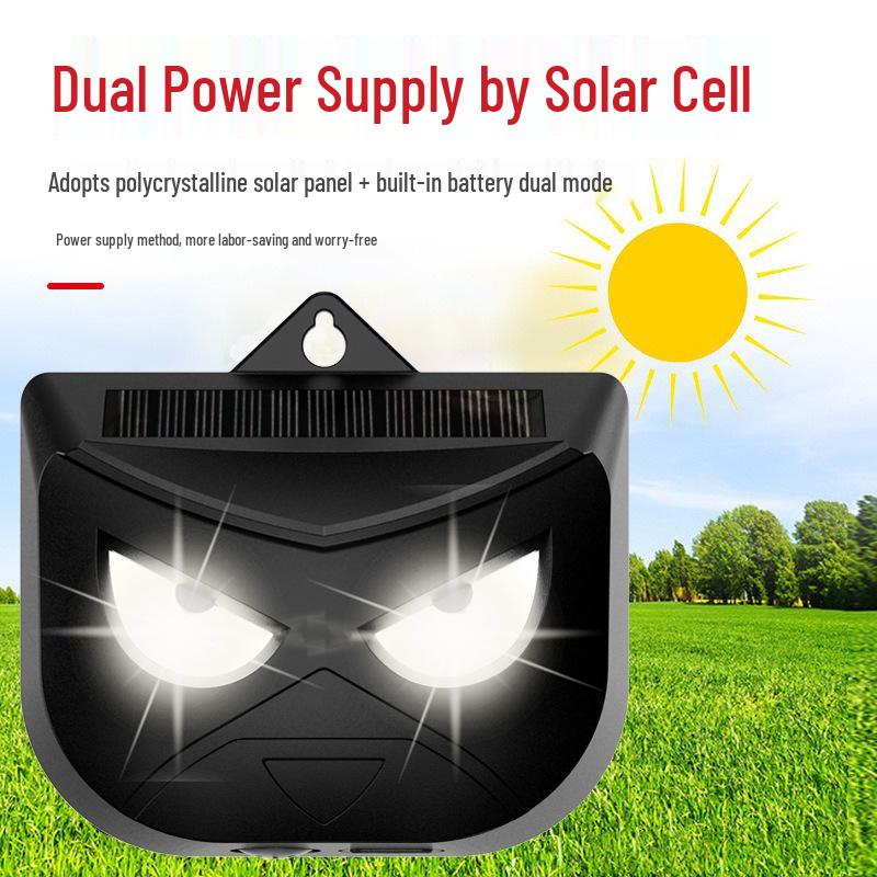 Solar Ultrasonic Animal Repeller with Infrared Sensor