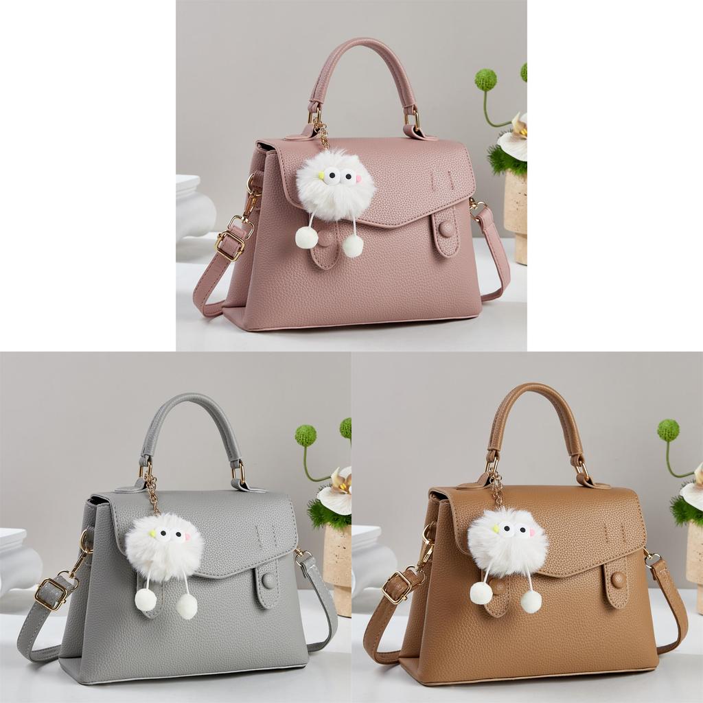 Fashion Large Capacity Pu Handbag For Casual Travel With Inner Zipper Pocket