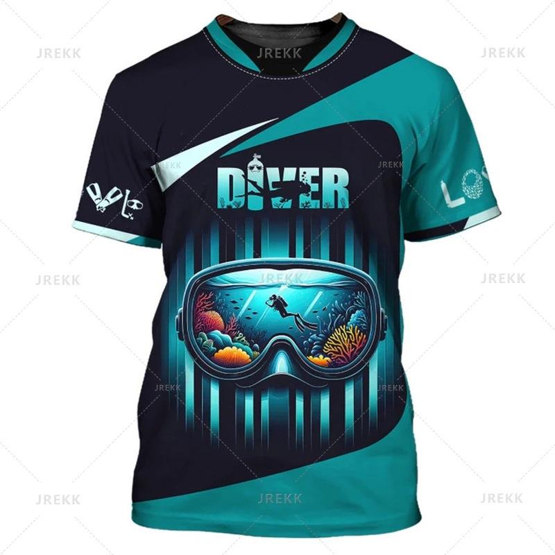 T-shirt με κοντό μανίκι με θέμα την Κατάδυση για τους λάτρεις της Κατάδυσης