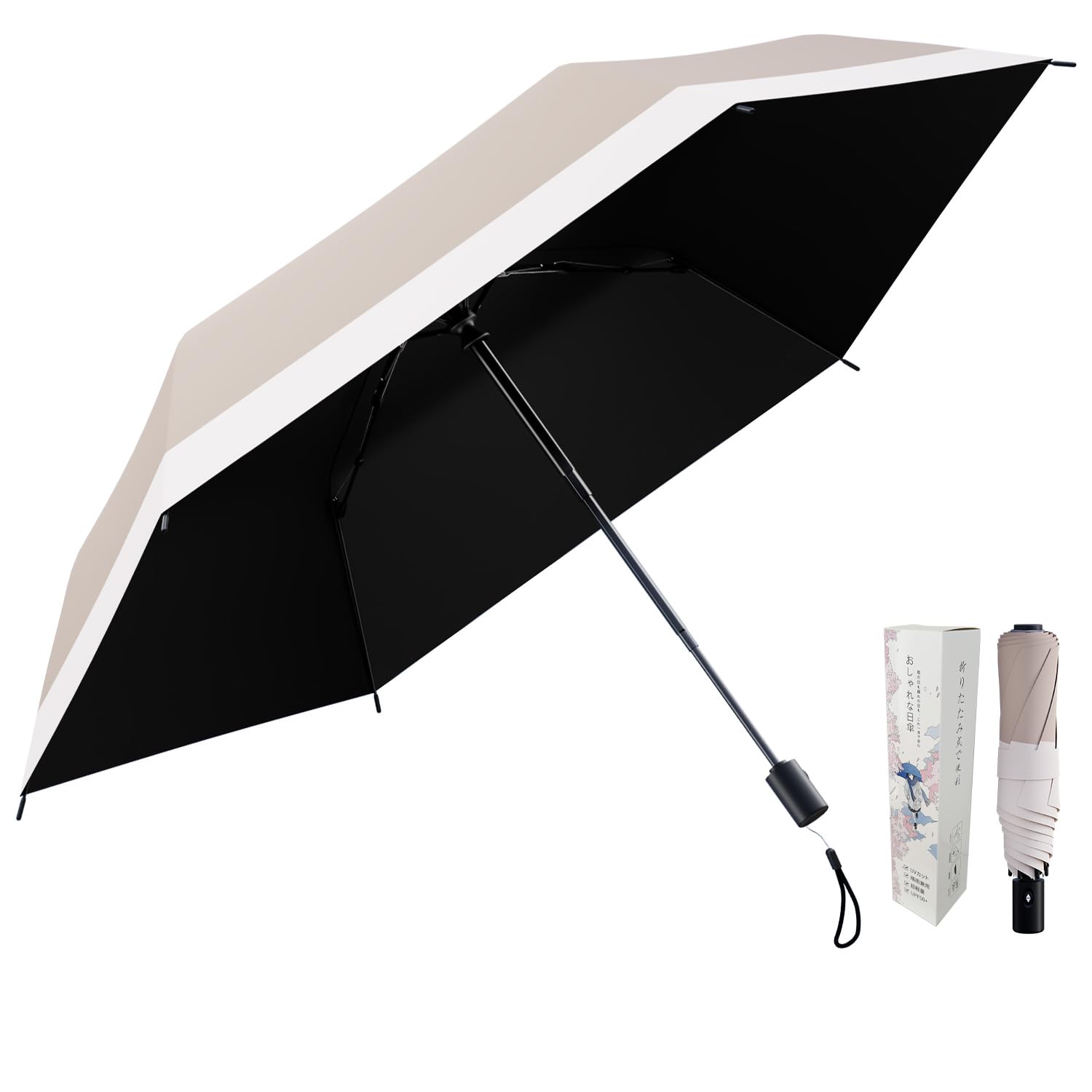 

Легкий теплоотражающий зонт с УФ-защитой, складной для мужчин и для солнечной и дождливой погоды, складной, с автоматическим открытием и легким механизмом, поставляется в подарочной упаковке, идеально