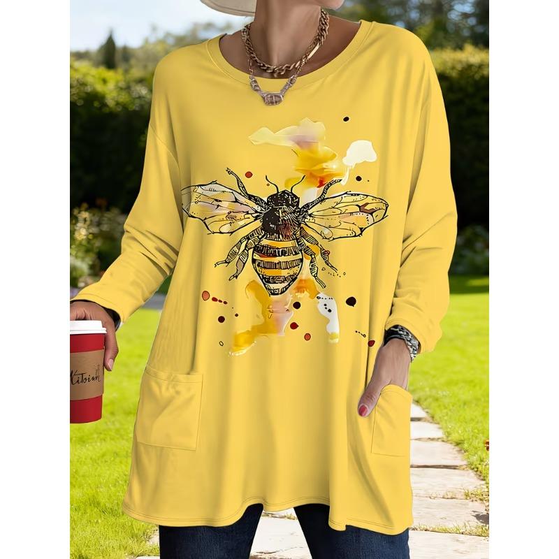 Women's Long Sleeve T-Shirt with Pockets