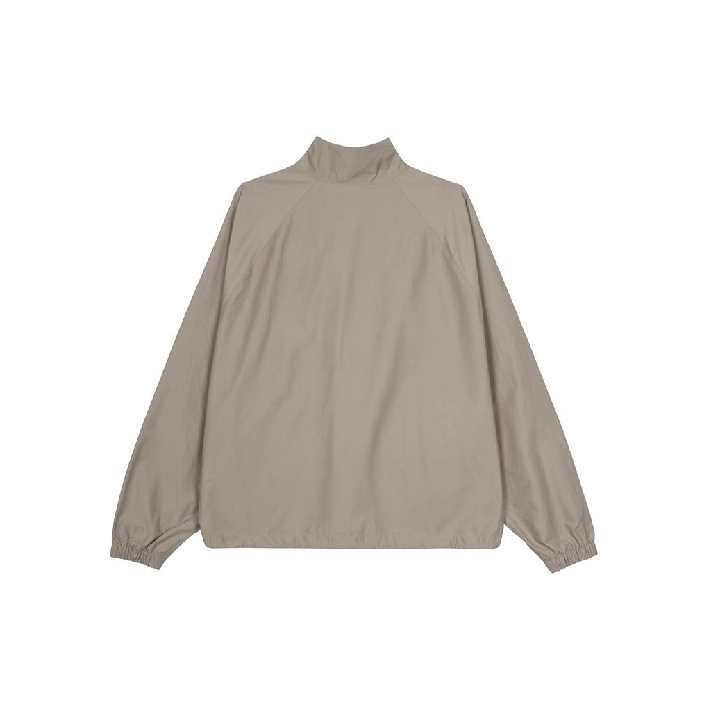 Fear of God Essentials High Collar Half-Zip Windbreaker with Drop Shoulders Unisex Windbreaker Cement FOG-FW20-359