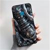 Handyhülle Für Infinix S5/S5 lite/X652/Camon 12 Air/CC6 Schwarz Niedliche Cartoons Bemalte Hülle Stoßdämpfer Weiche Stoßfeste Schwarze Hülle