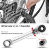 Mini 1/4" Ratchet Wrench Double Ended Quick Hex Torque Spanner Set Rod Screwdriver Bit Tool Socket Ratchet Handle Wrench