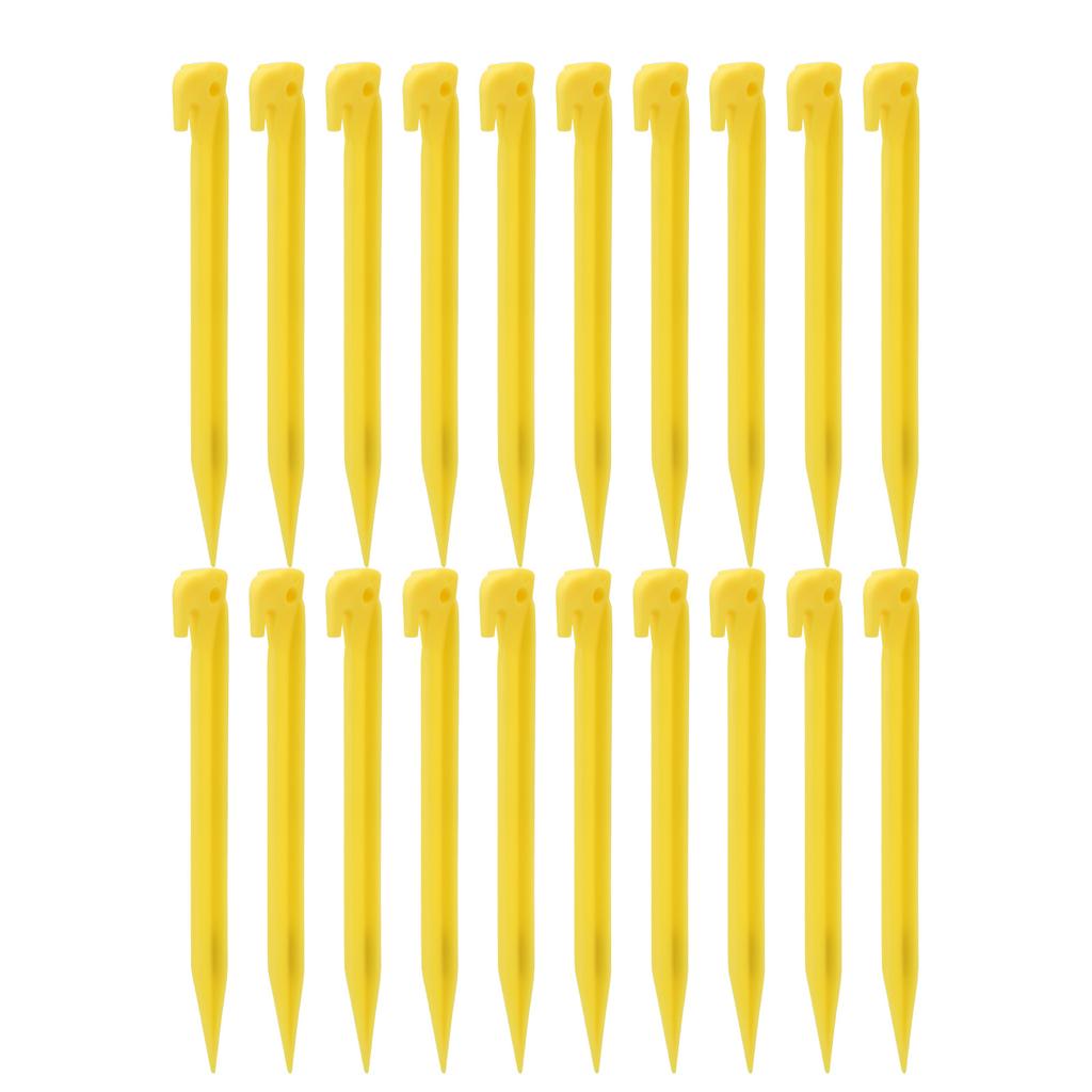 20pcs 9   Heavy Duty Plastic Camping Awning Tent Pegs Portable Canopy Sand Ground Stakes