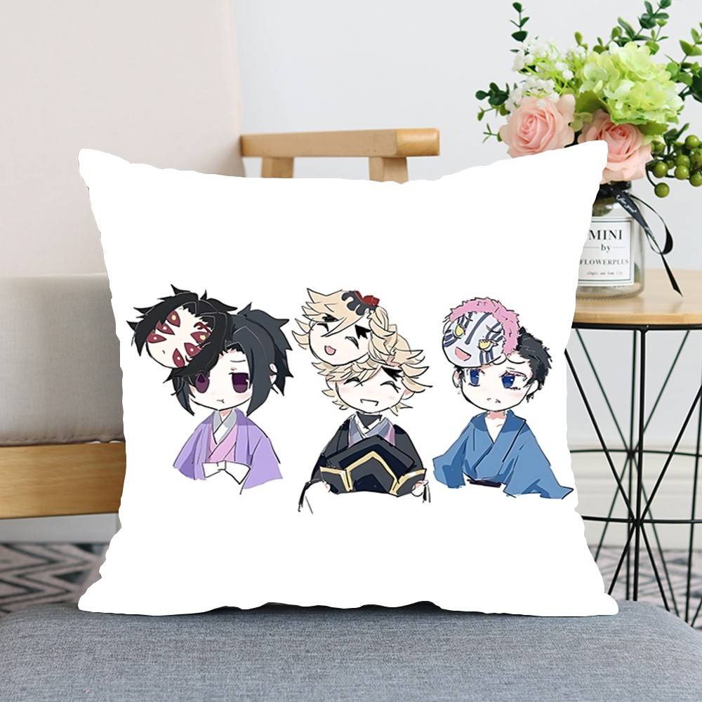 

DDouma AAkazas KKokushibos Throw Pillow Covers Pattern Cushion Cover Suitable For Sofa Bedroom Car Pillow Cover 40x40CM(16x16in)