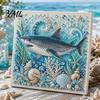 Pittura Creativa con Perline Tartaruga Marina Polpo Fai da Te Kit Perle 3D, Tema Oceano Diamond Art Kit Decorazioni Sottomarine per Adulti Principianti, Kit Tutto Perle Dot Wall