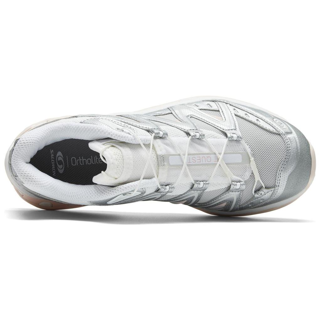 SALOMON Xt-Quest Sports Casual Non-Slip Low-Top Outdoor Functional Shoes Unisex Shoes Gray White Pink 475420