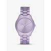 Oversized Slim Runway Lilac-Tone Aluminum Watch MK4540