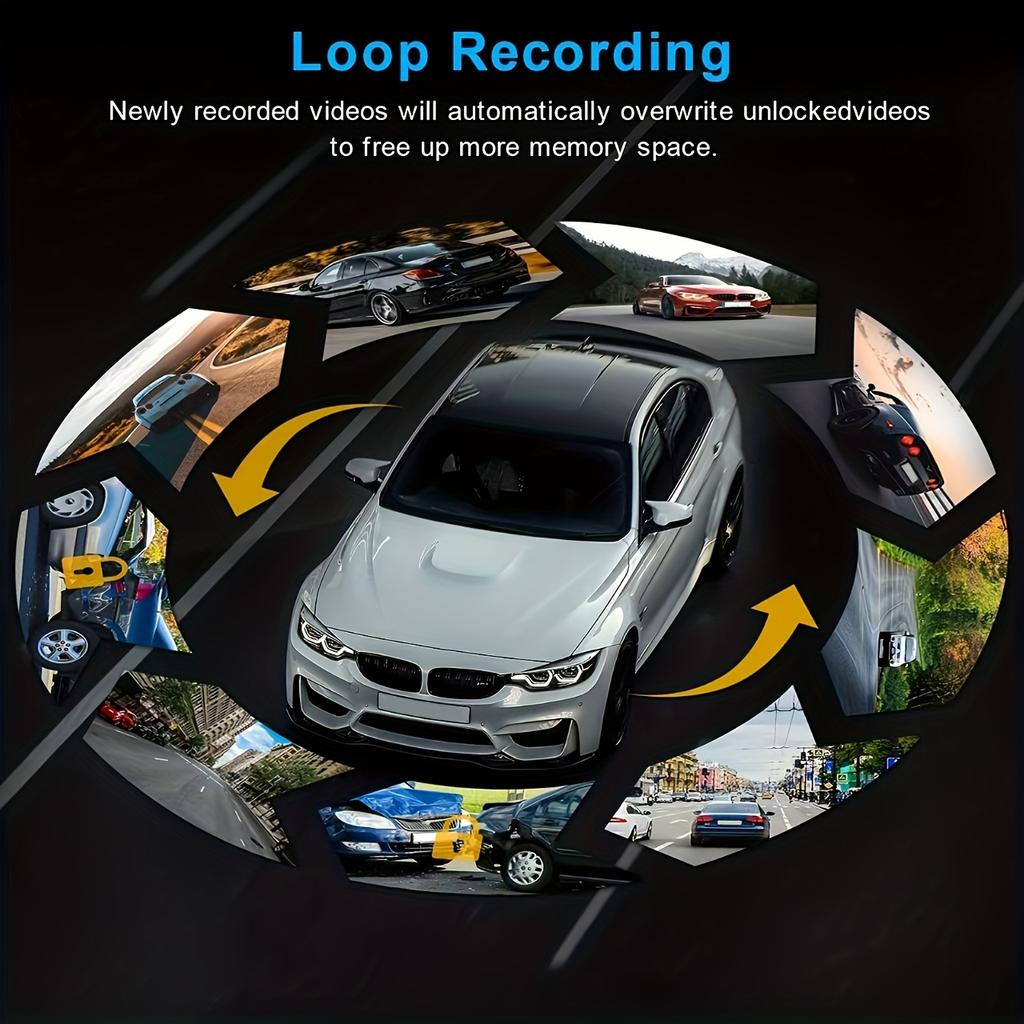Multi-View Display, Multi-Camera Coordinated Reverse Assist, with Rear and Both Side Blind Spots Displayed on the Same Screen
