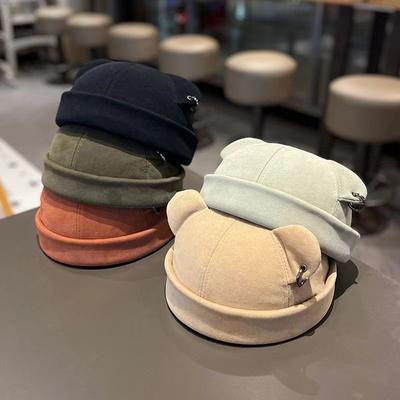 Cute Knitted Cat Ear Beanie for Women In Autumn and Winter, Lightweight and Elastic Japanese Style for Autumn and Winter, Classic Cat Ear Style Hat