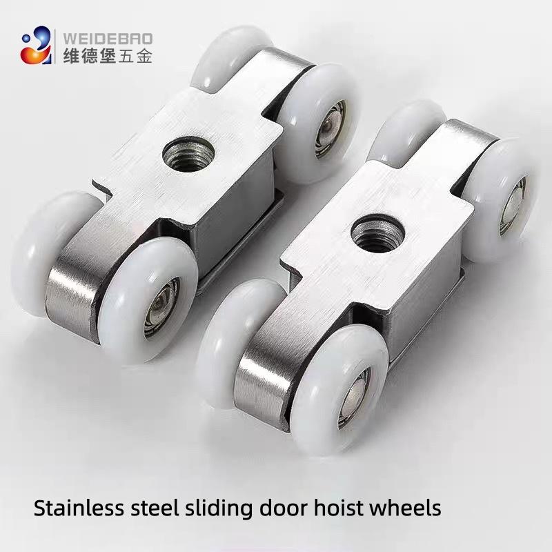 Modern Design Iron Sliding Roller Fittings Glass Door Wheel Ruedas for Bathroom Living Room Hotel and Home Office