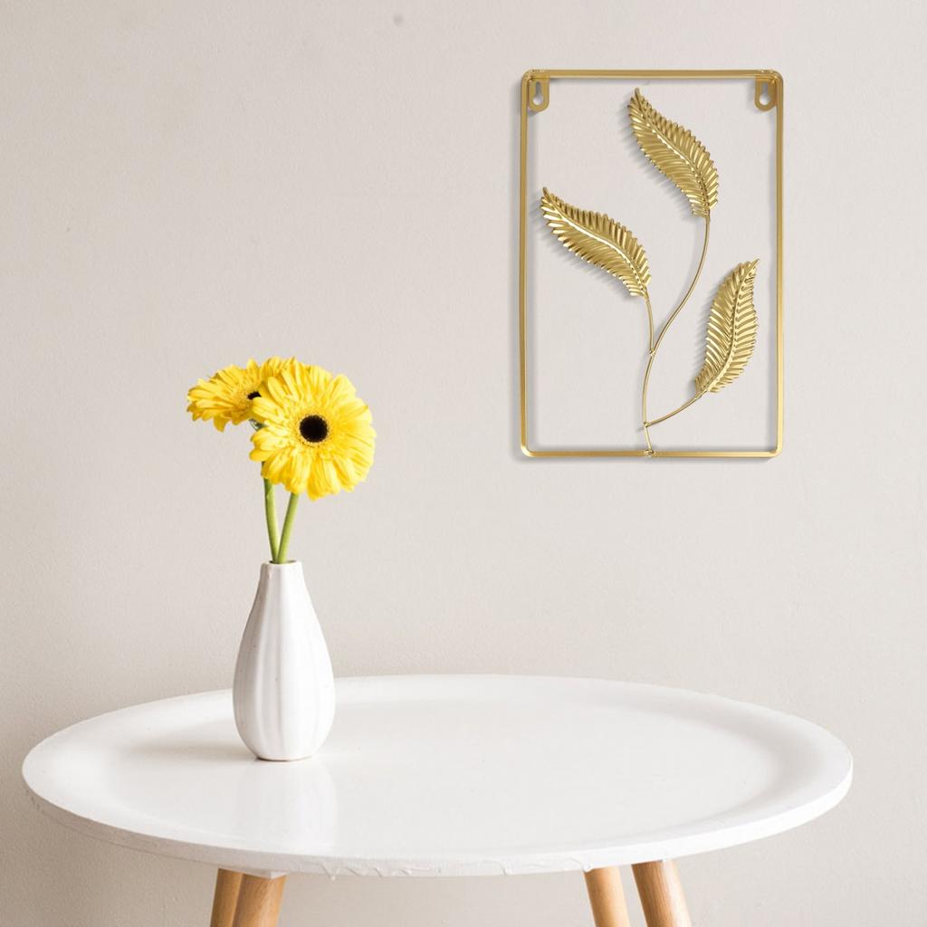 Zlatý list nástěnná dekorace obývací pokoj ozdoba nástěnná závěsná dekorace