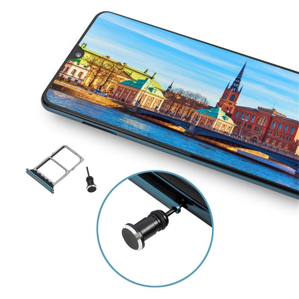 Kovová protiprachová zátka do sluchátek Typ C nabíjecí port 3,5mm jack pro Samsung S10 Macbook