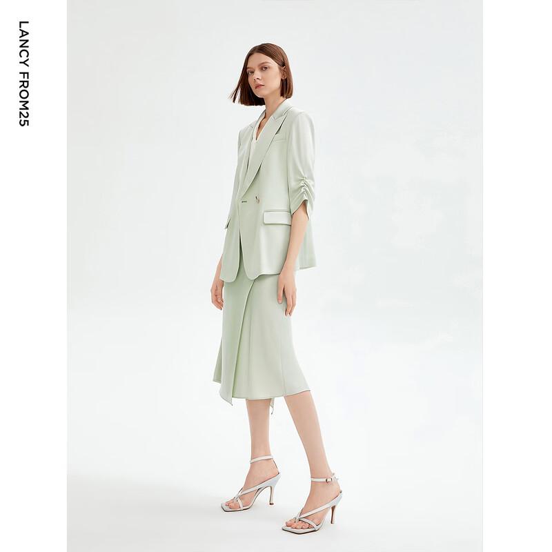 Langzi Basic Wardrobe Acetate Blazer