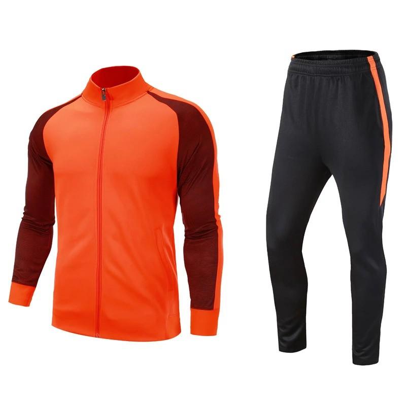 Unisex Long Sleeve Soccer Training Kit Set Men Women Teens Winter Sportswear