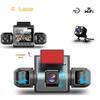 4-Channel Dash Cam, Front, Rear & Inside, 1080P Car Camera, Night Vision, G-Sensor, Driving Video Recorder