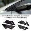 For KIA K3 Forte Cerato 2013-2018 2PCS ABS Front Window Quarter Louver Side Vent Shutter Trim Scoop Car Accessories