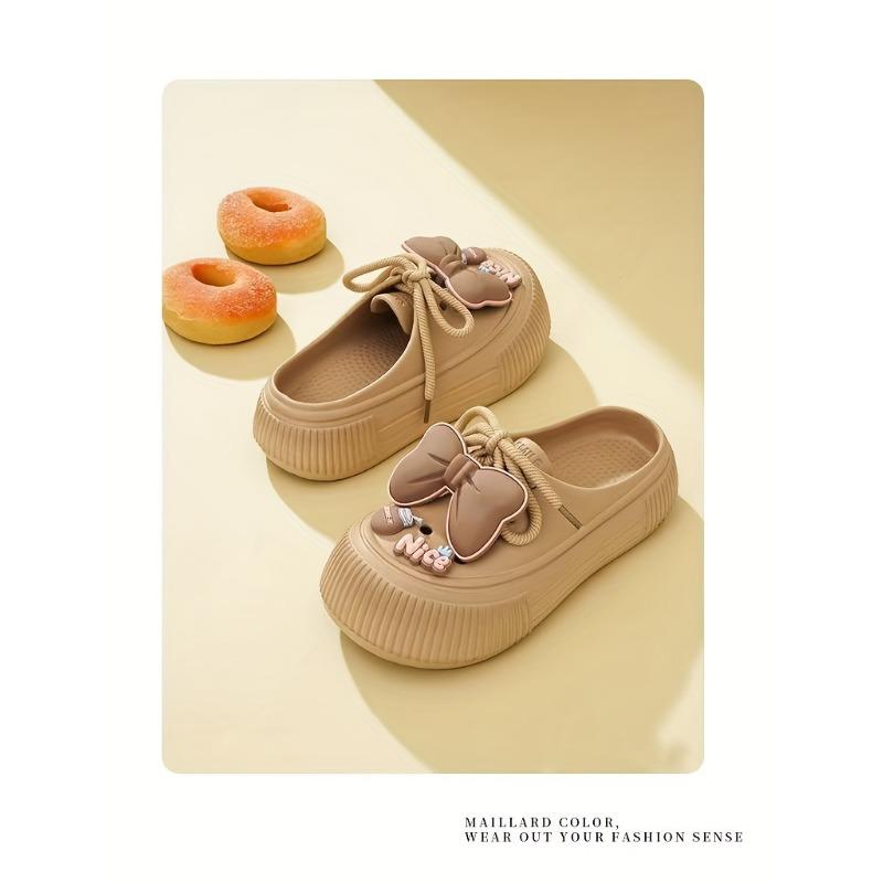 [Comfort EVA Slides] Lightweight & Breathable Women's Bow EVA Slides | Multiple Colors, Height-Boosting Comfort, Durable & Slip-Resistant