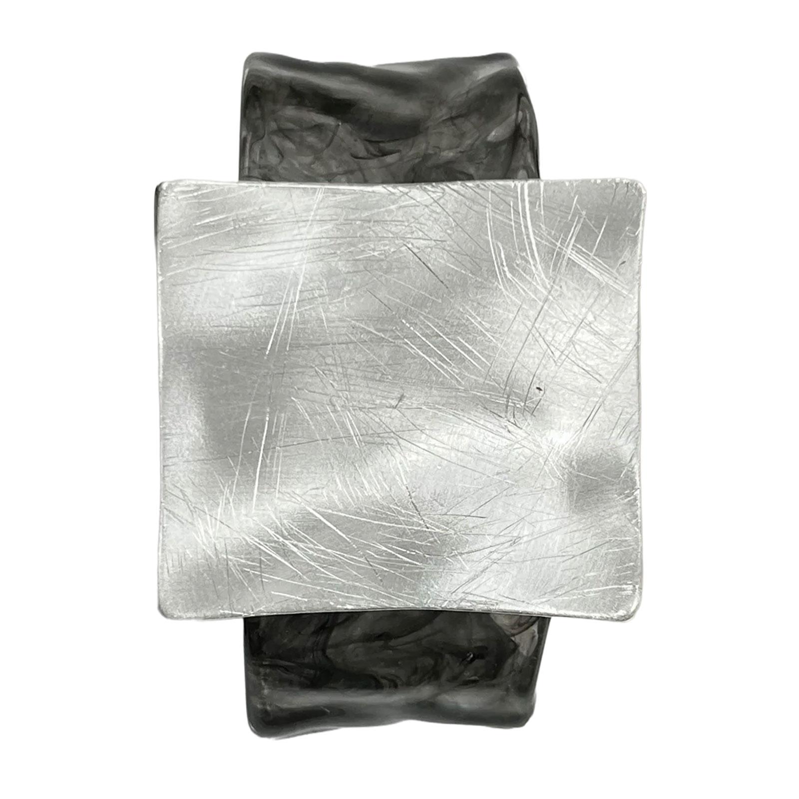 

Геометрический браслет из матового металла квадратной формы Элегантный браслет Регулируемый браслет Аксессуары для современных модных женщин 2