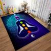 Meditation Chakra Carpet with Symbolic Colors Suitable for use as an anti-slip game mat for living room and bedroom sofas