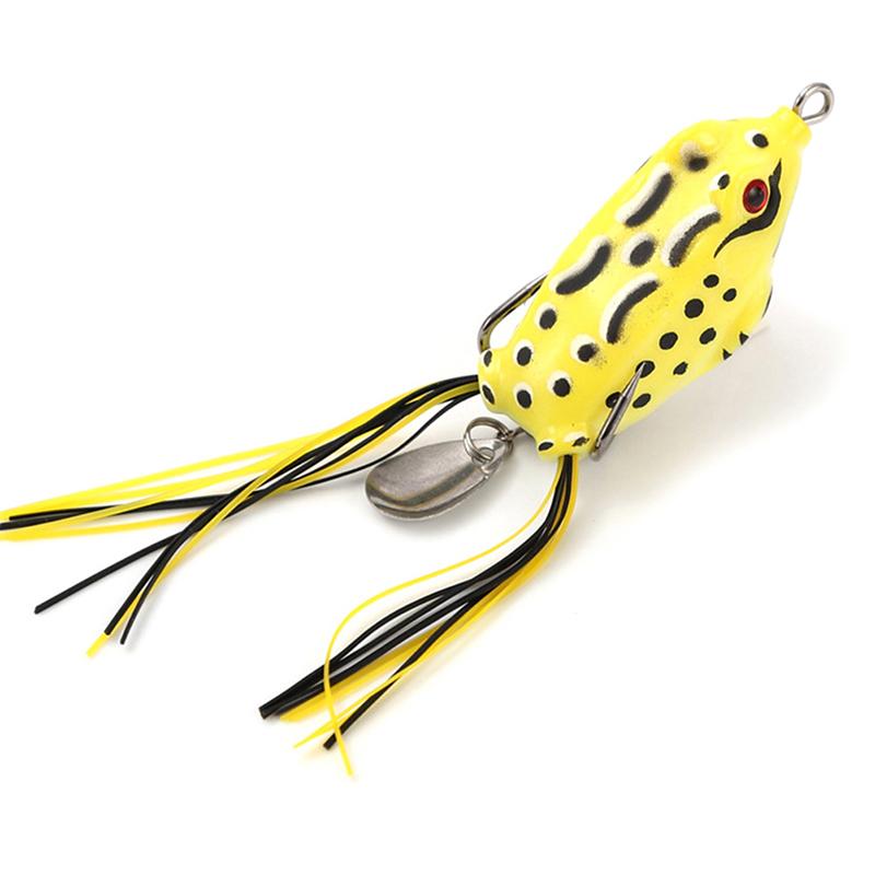 1Pc 10G 3D Eyes Frog Lure Soft Tube Bait Plastic Fishing Lure With Fishing Hooks