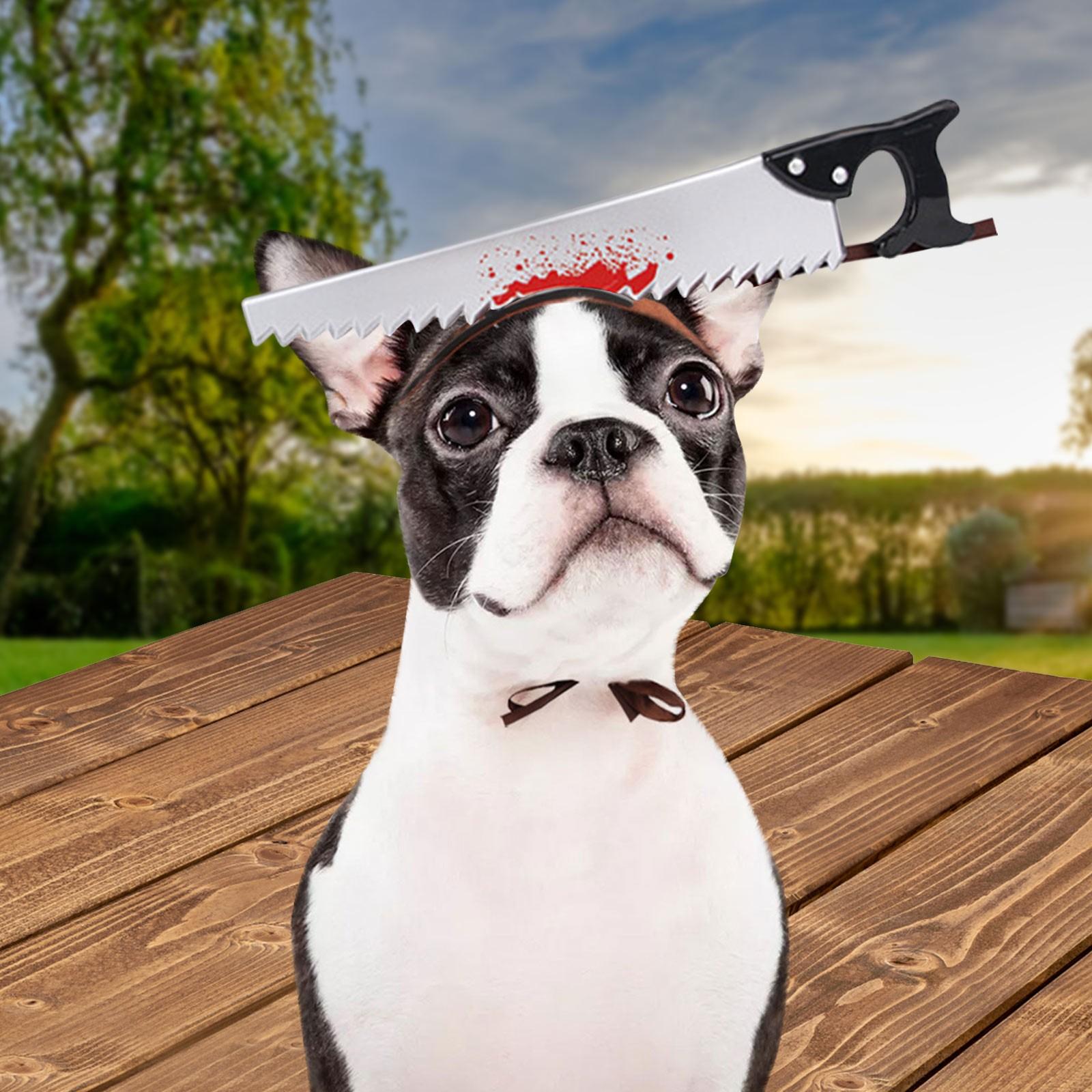 

Pet Hat Dog Cosplay Headgear Realistic Hammer Headband Headgear One Size