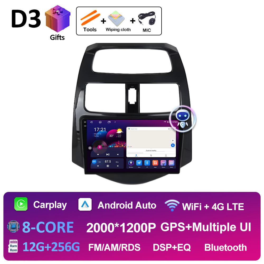 Intelligent System GPS Navigation For Chevrolet Spark Beat Matiz Creative 2009 2010 2011 - 2016 Cooling fan Android Auto No 2din