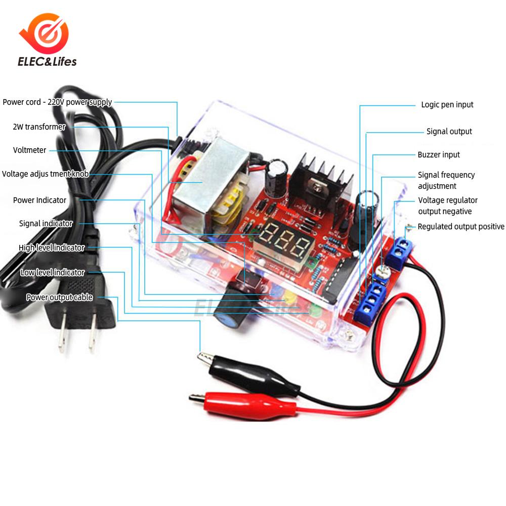 DIY Kit LM117 Adjustable Regulated Voltage 111V 111V To 1.11V-11.1V Step-down Power Supply Module PCB Board Electronic Kits