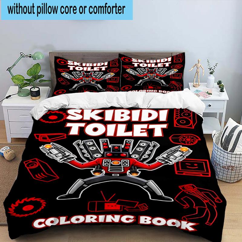 3PCS Cameraman robot 3pcs Bedding,Including 3PCS Duvet Cover And 2pcs Pillowcases Perfect for Christmas,Ideal for Bedroom, Dormitory