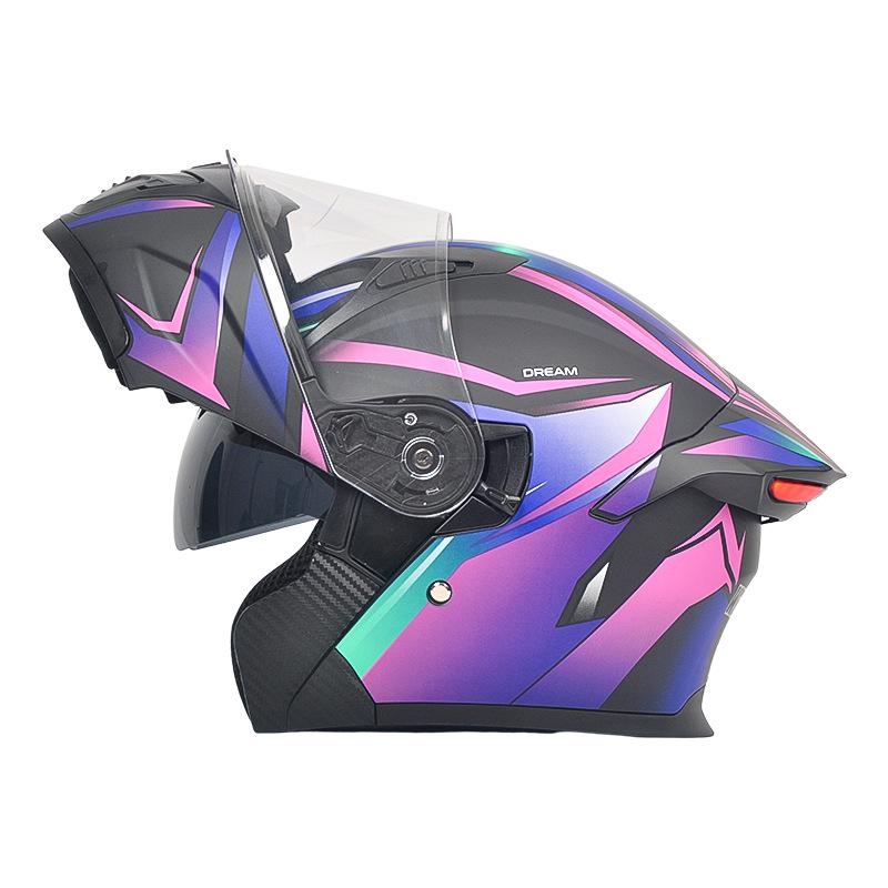 DOT Certified Flip-up Motorcycle Helmet - Unisex, All-Season, Off-road.