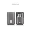 SEESOO 4-Piece Nail Care Kit with Grey Leather Case