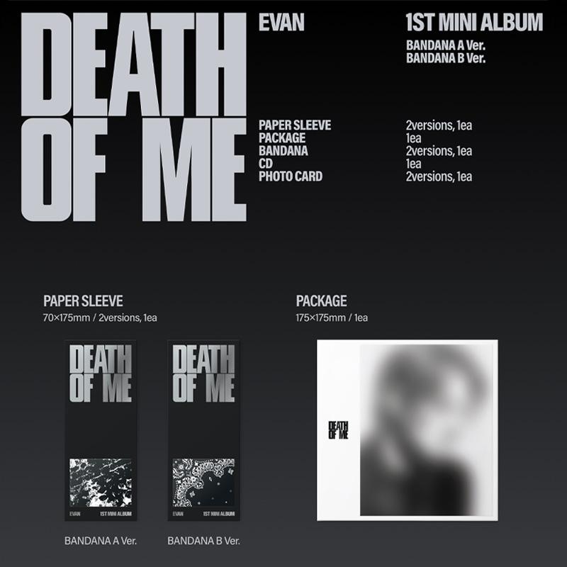 [PRE ORDER] EVAN – DEATH OF ME (BANDANA A Ver. / BANDANA B Ver.)