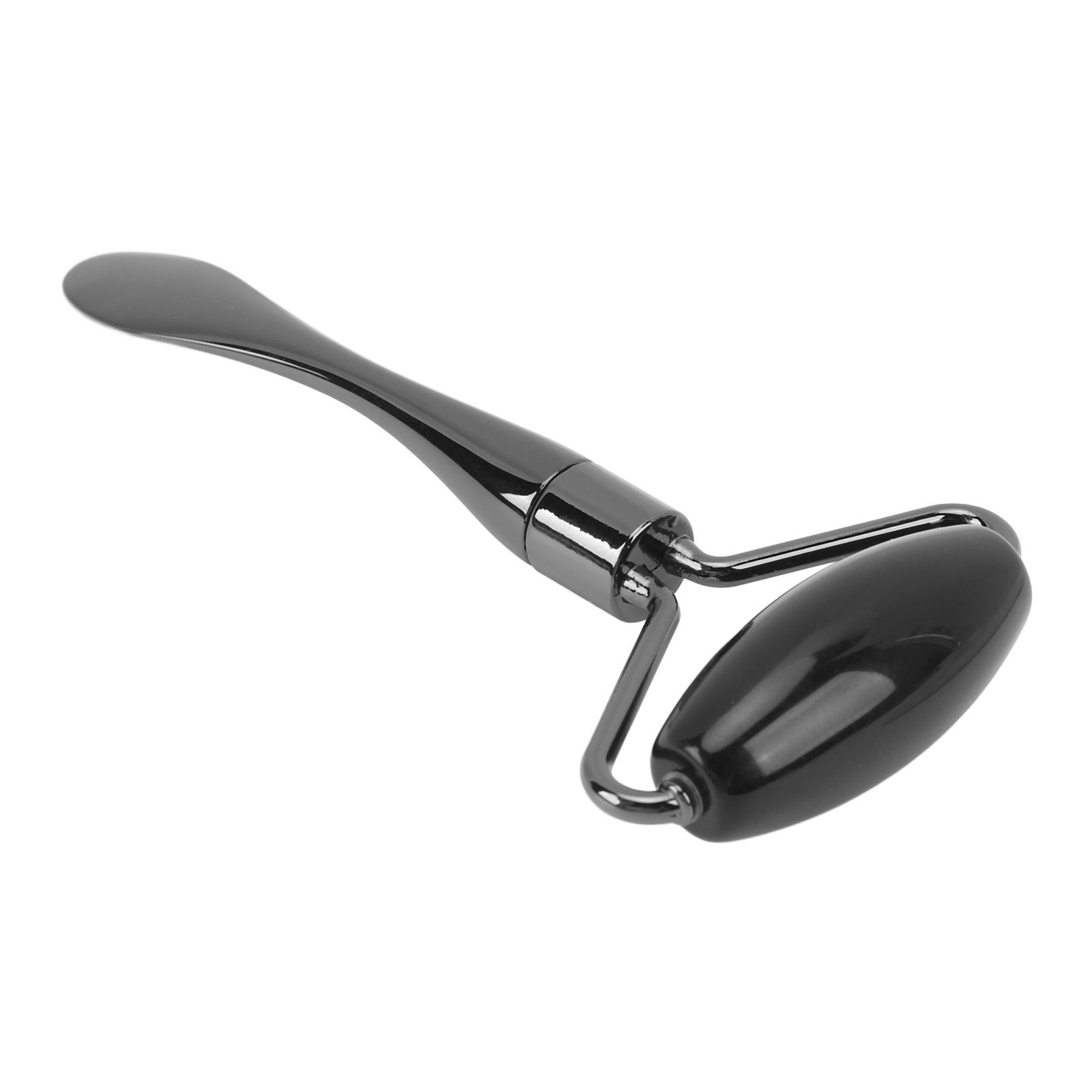 

Ручной ролик для лица с ложечкой для крема для глаз, массажер из жадеита, роллер для ухода за кожей от морщин