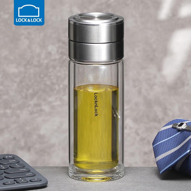 LOCK&LOCK Gravity Tea Infuser Glass Cup 350ml