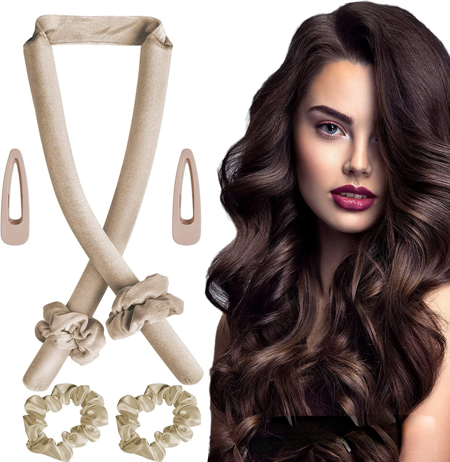 

Бархатная безнагревательная палочка для ленивой завивки EVA, резиновая плойка для сна, петля для волос, большая волна