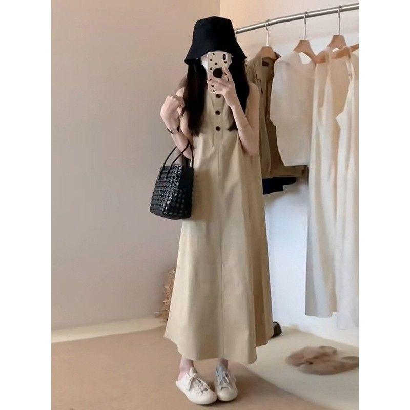 Sleeveless Casual Loose Dress Summer New Women's Clothing Temperament Thin Fishing Dating Dress Seaside Vacation