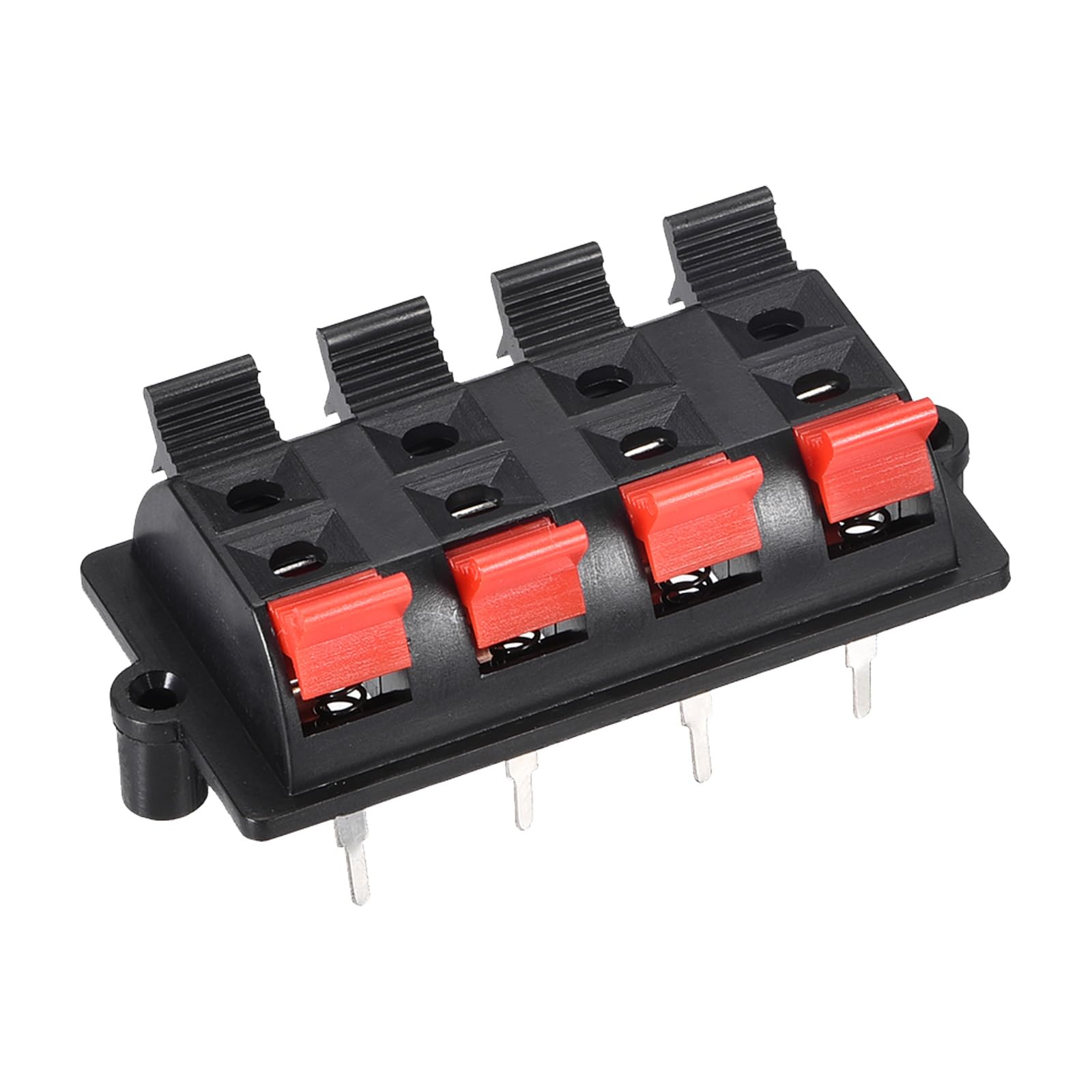 

Rebower Spring Push Release 2 8 Speaker Terminal Connector Speakers and Audio Hole Diameter Socket, Rows, Positions, [For Players] - 2.5mm / Red/Black