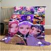 KPop Demon Hunters Plush Blanket Soft Comfortable All Seasons Perfect Sofa Office Naps Outdoor Travel Makes Great Gift