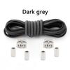1Pair/2Pair New Metal Buckle Laces Unisex Quick-On/Off Shoelaces Oval Elastic Shoelace for Sneakers and Boots