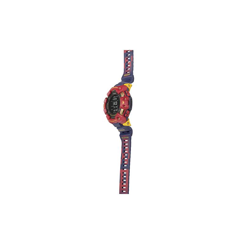 Casio G-SQUAD series Barcelona cooperation model MATCHDAY, Barcelona logo engraved on the back, quartz movement, resin strap, GBD-H1000BAR-4JR